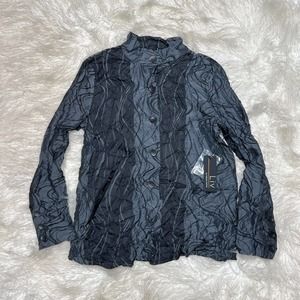 Liv by Habitat Clothes Boyfriend Jacket Crinkle Style 102113 Steel